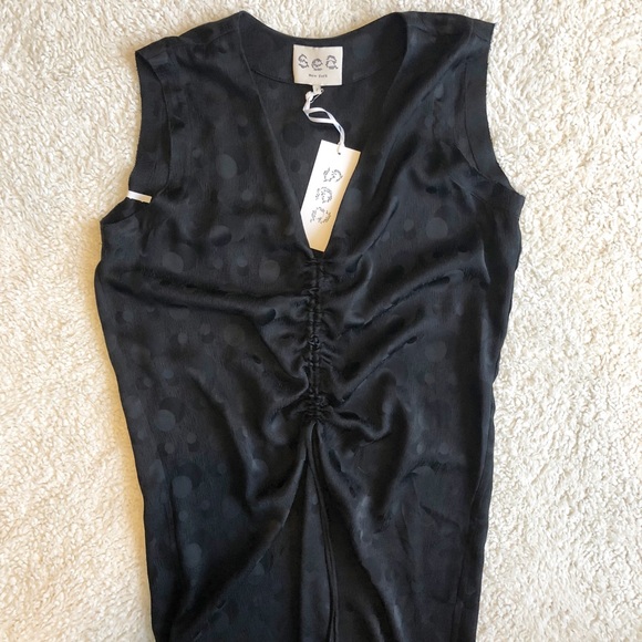 SEA New York  Jacquard Drawstring Dress - Picture 3 of 5